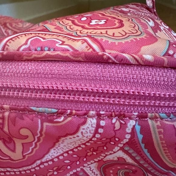 Lauren Ralph Lauren Cosmetic Case Travel Case Train Case Pink Paisley - Picture 7 of 15